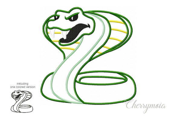 Applique Cobra: A Designer's Take on Bold Reptile Embroidery