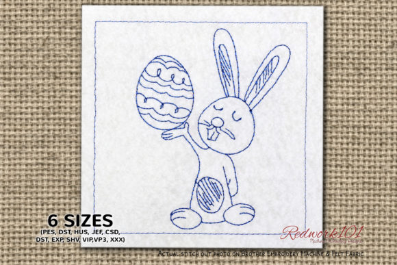 Bunny Showing Decorative Easter Egg Design Review