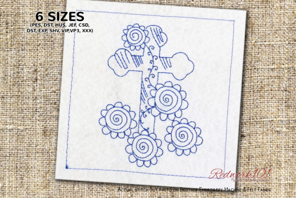 Easter Cross with Flower Lineart Review