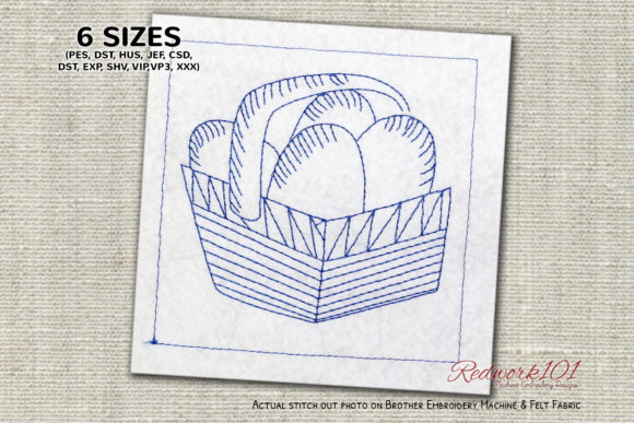 Easter Eggs Basket Bluework: A Designer's Review