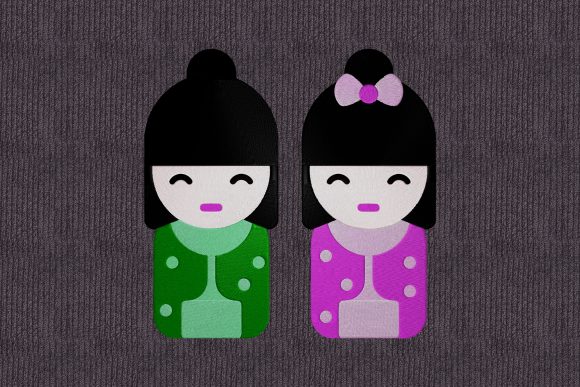 Geisha Embroidery: Elegant Asian Art for Handmade Gifts