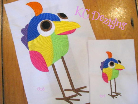 Googly Eyed Bird 08: A Charming Appliqué for Gifts