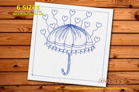 Love Umbrella Design Review: A Sweet Valentine Embroidery Pick