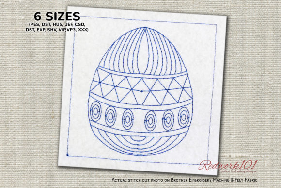 Review: Decorated Easter Egg Lineart Design for Apparel