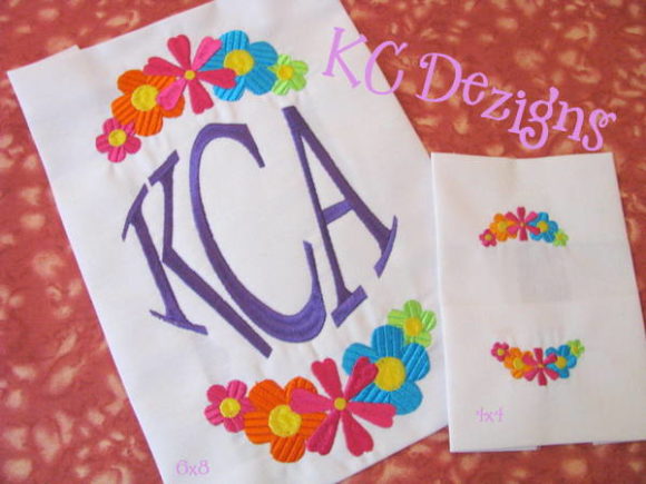 Review: Flower Frame Monogram Design for Boutique Sweatshirts